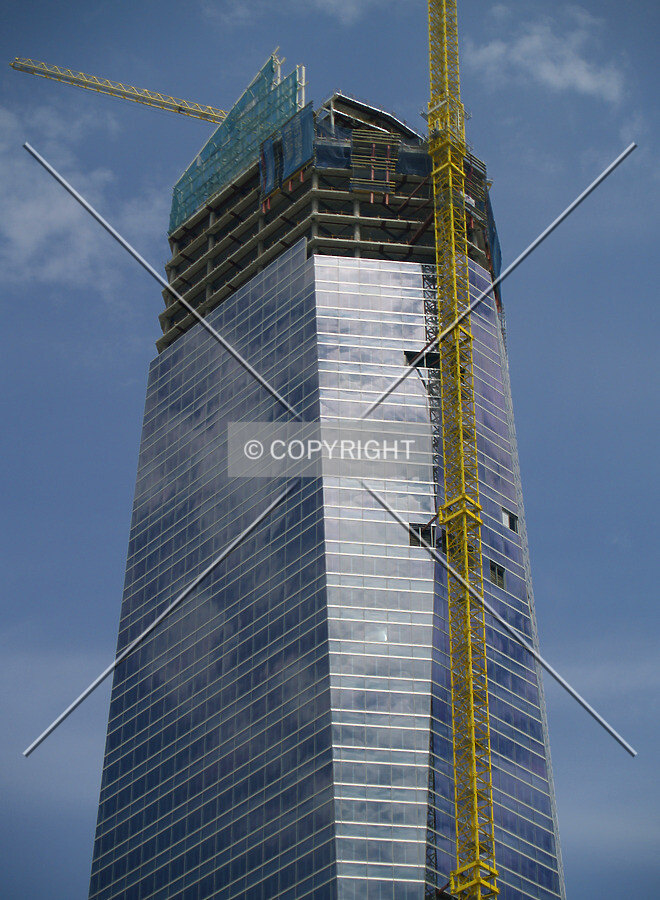 Looking up from the eastern side