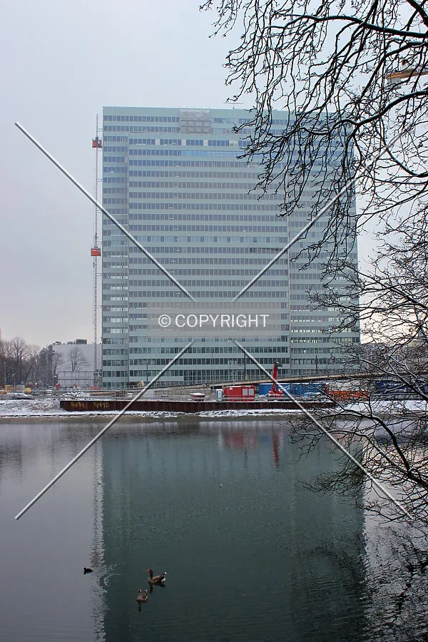 West face during the renovation.