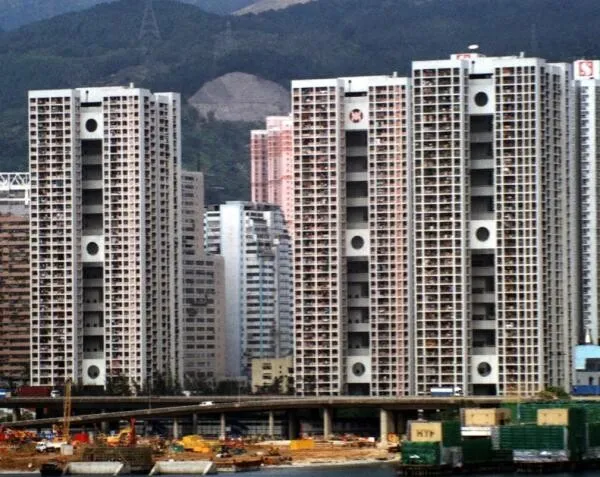 Distant view from Tsing Yi bridge