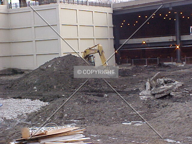 Looking southeast across the site