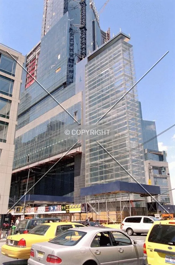 Southeast corner during construction