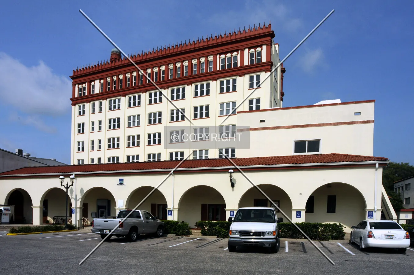 View from the east