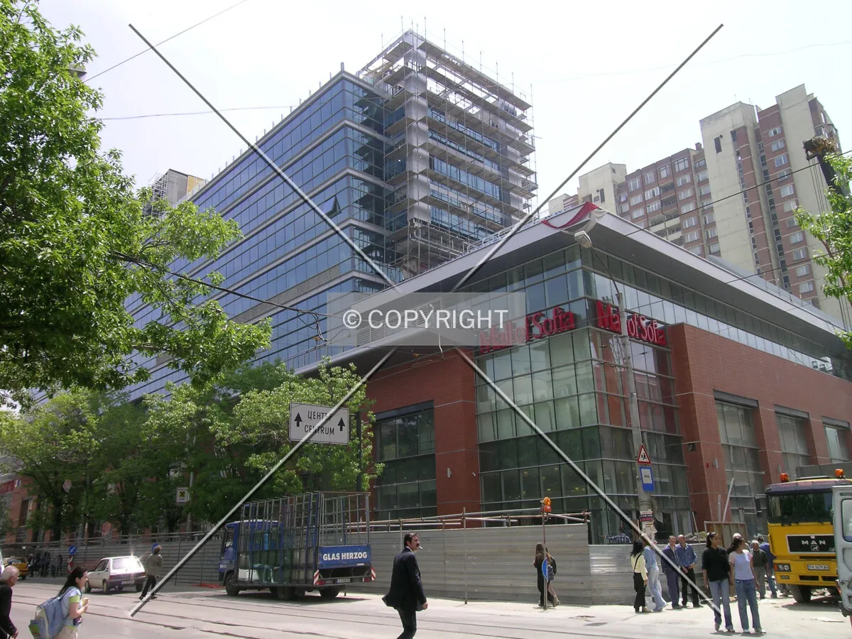 As seen from Stamboliiski Boulevard