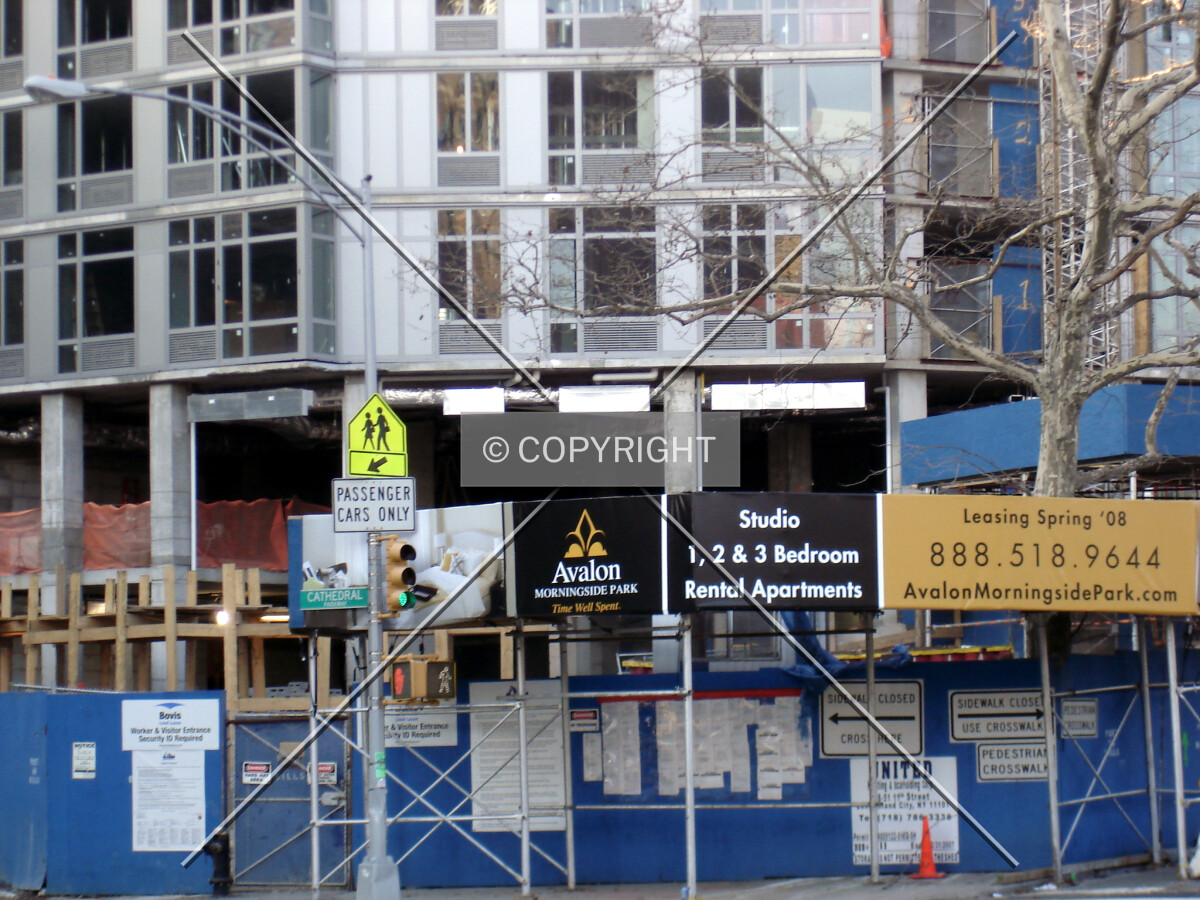 Sign along 110th street