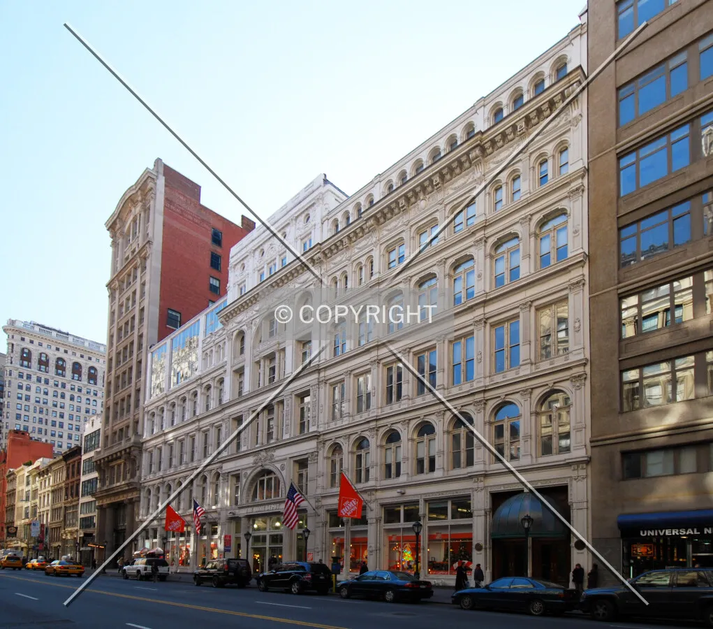 Viewed along West 23rd Street