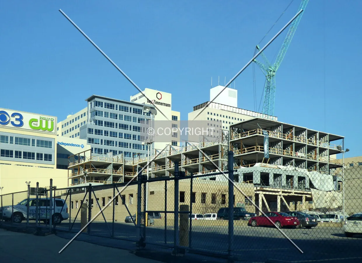 From the North 16th Street to the southwest