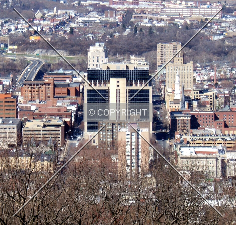 View from the east