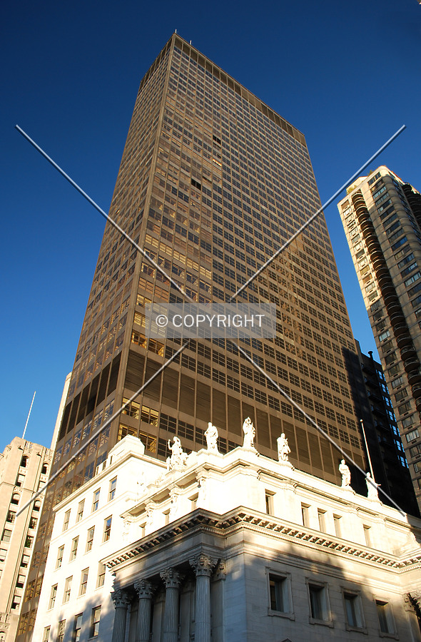 From the southwest on Madison Avenue