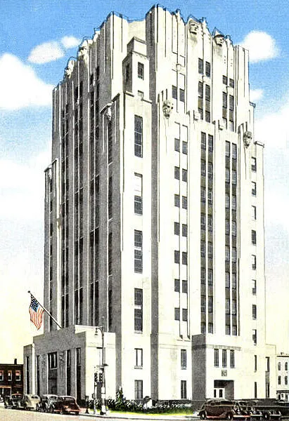 Vintage view from the northeast
