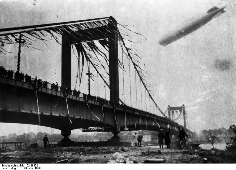 Mülheimer Brücke in October 1929