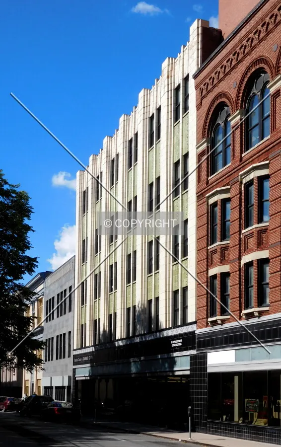 From across Locust Street to the southeast