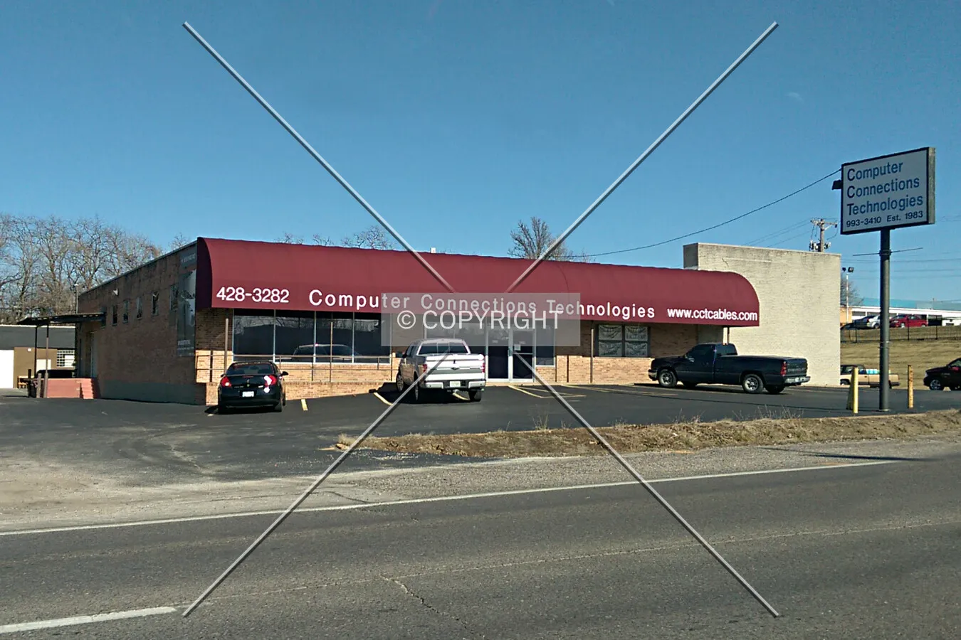 View from the southwest; January 30, 2015