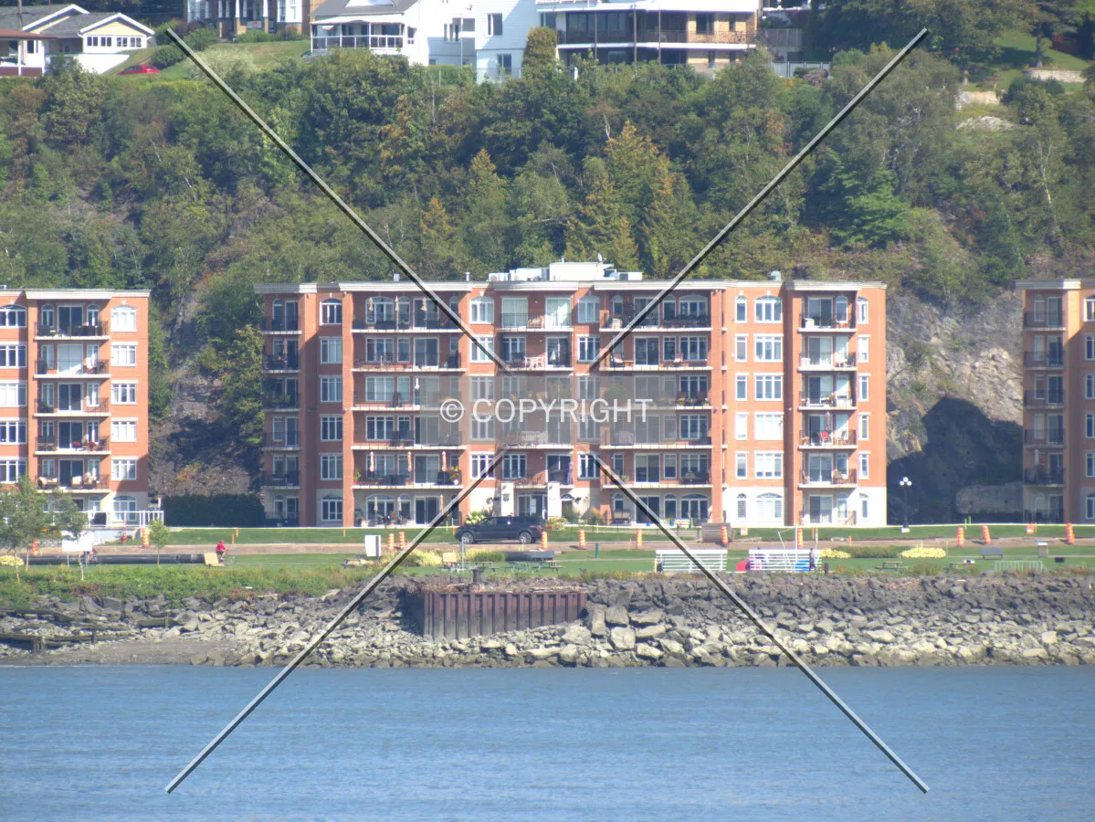 Distant view across the St. Lawrence River
