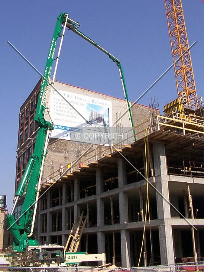 Pouring concrete
