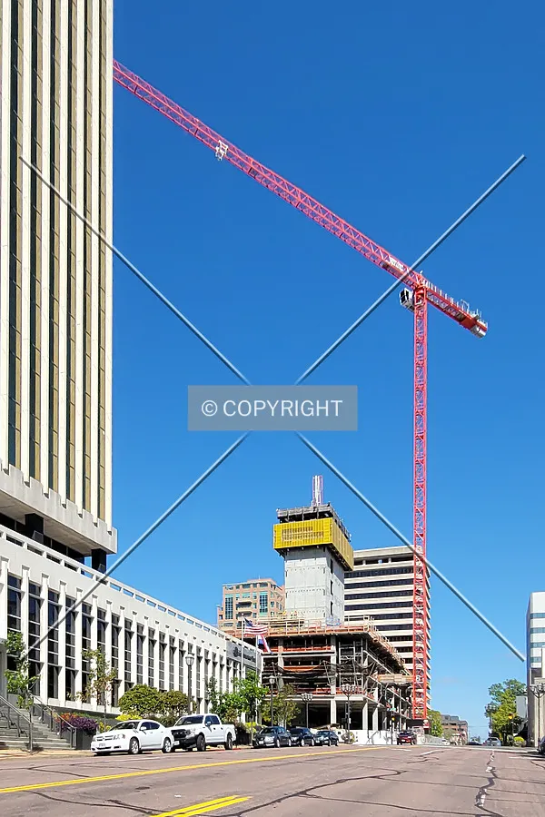 From the southeast during construction; October 4, 2021