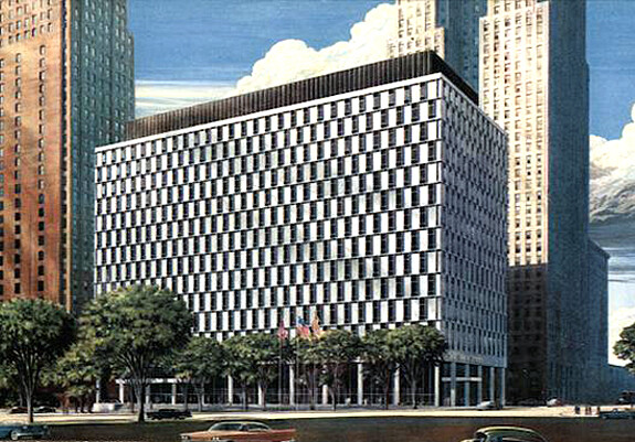 Vintage view from the northeast