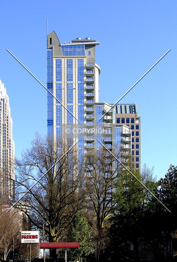 From West Trade Street to the west