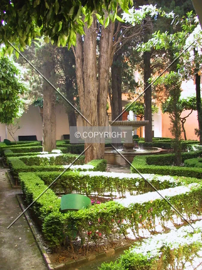 Landscaped courtyard