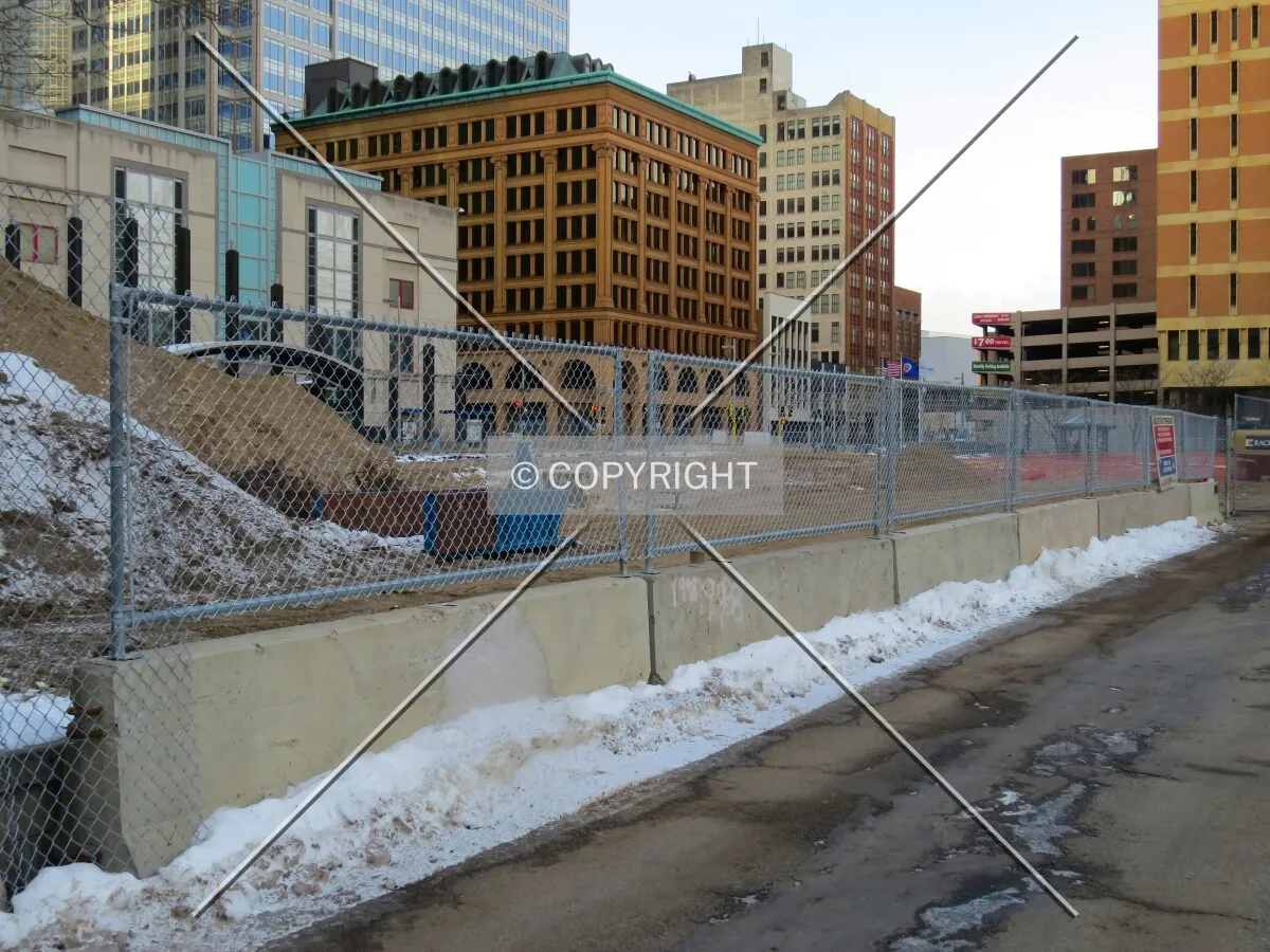 View to the west from Marquette Avenue