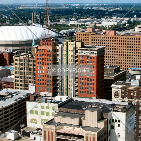 View to the west from the City-County Building Observation Building