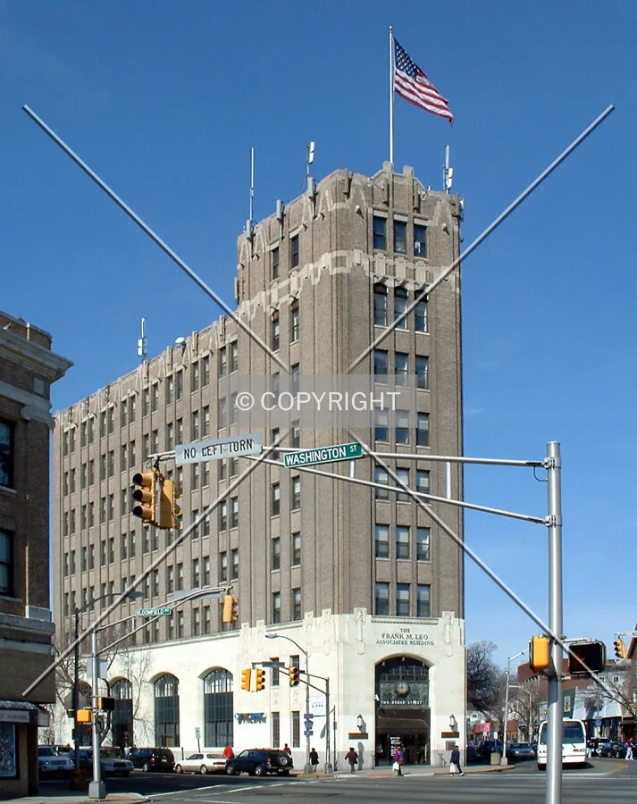 View from the south across Bloomfield Avenue