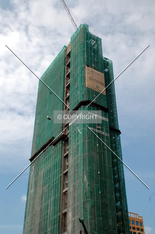 Looking up from Jalan Ampang