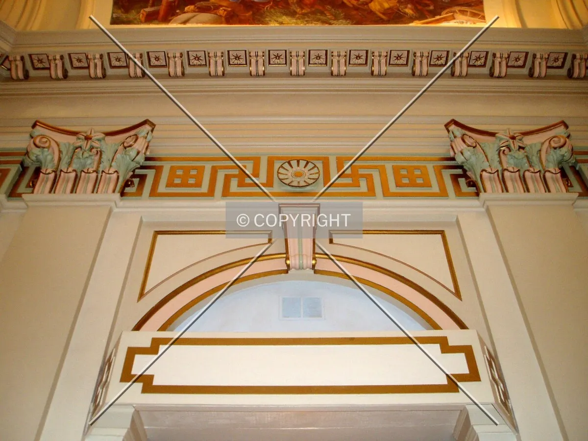 Typical interior architecture on the fourth floor