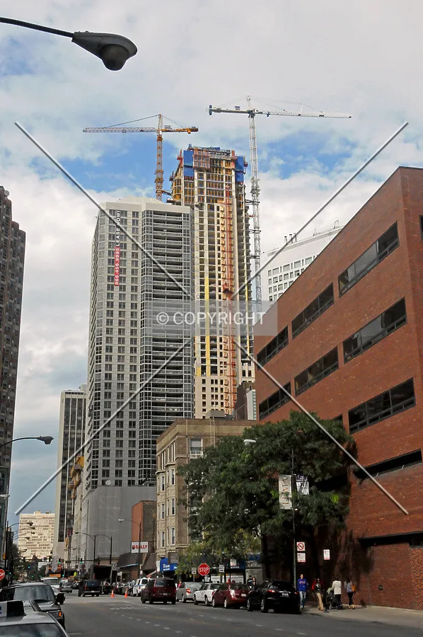 Looking north on State Street from Chicago Avenue