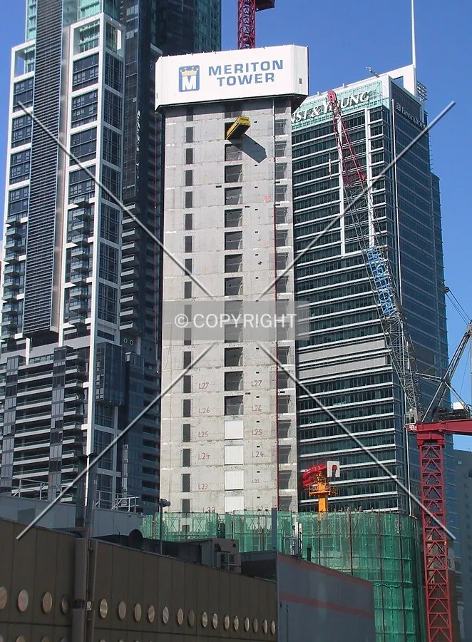 View of lift core from Kent Street Parking