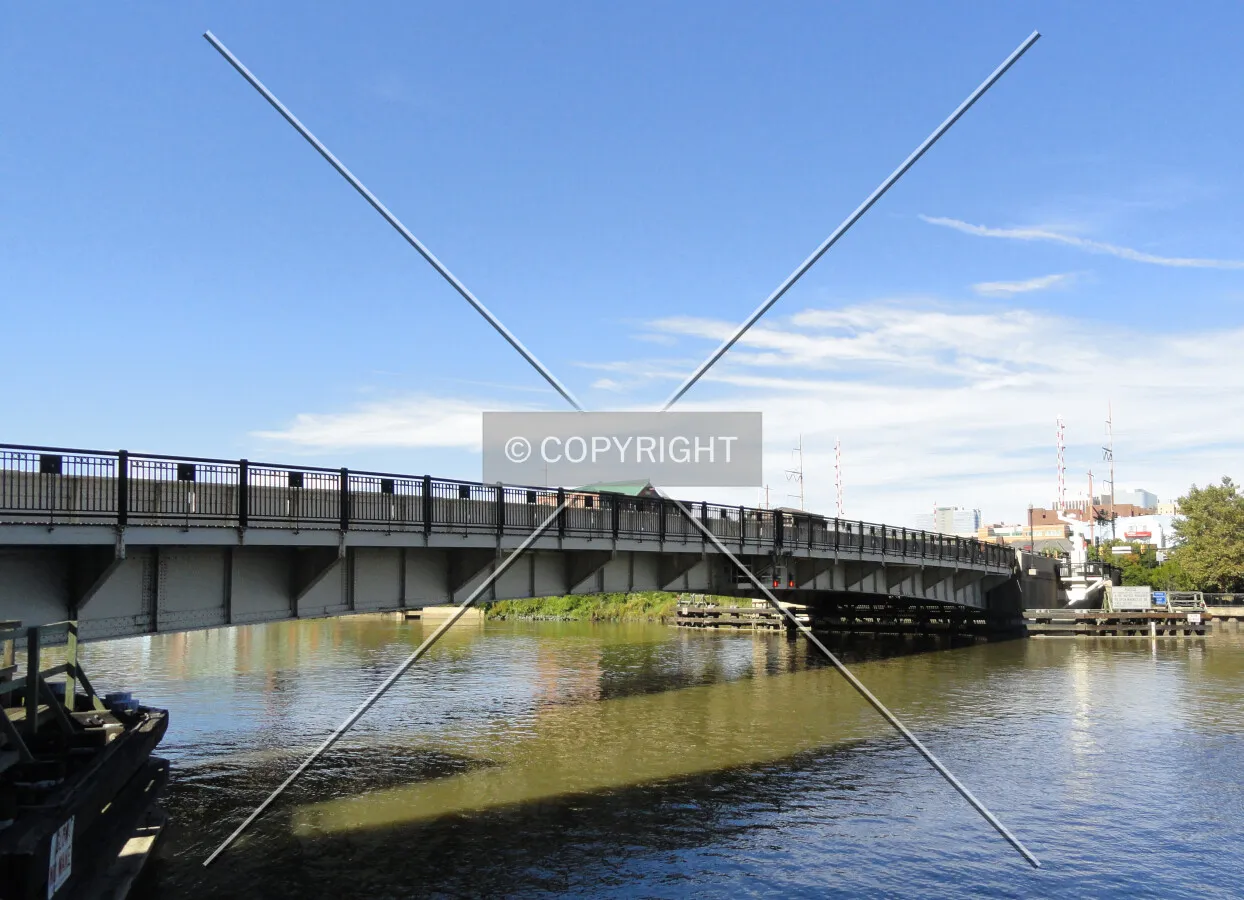 From the southeast spanning the Christina River