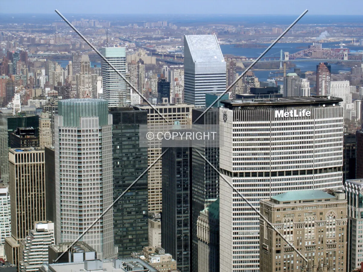 View northeast from the Empire State Building