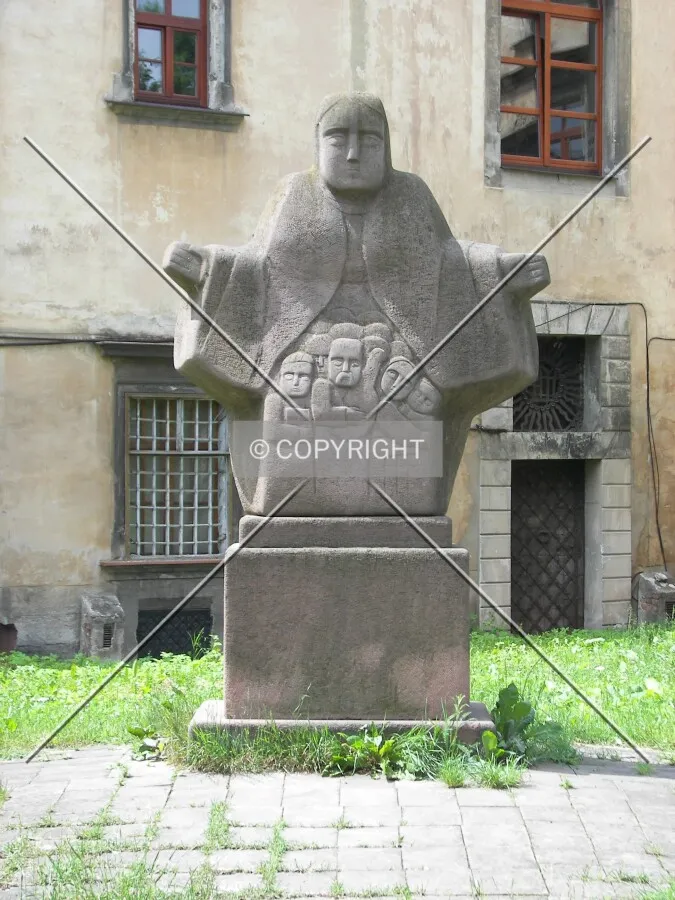 Sculpture in the monastery yard