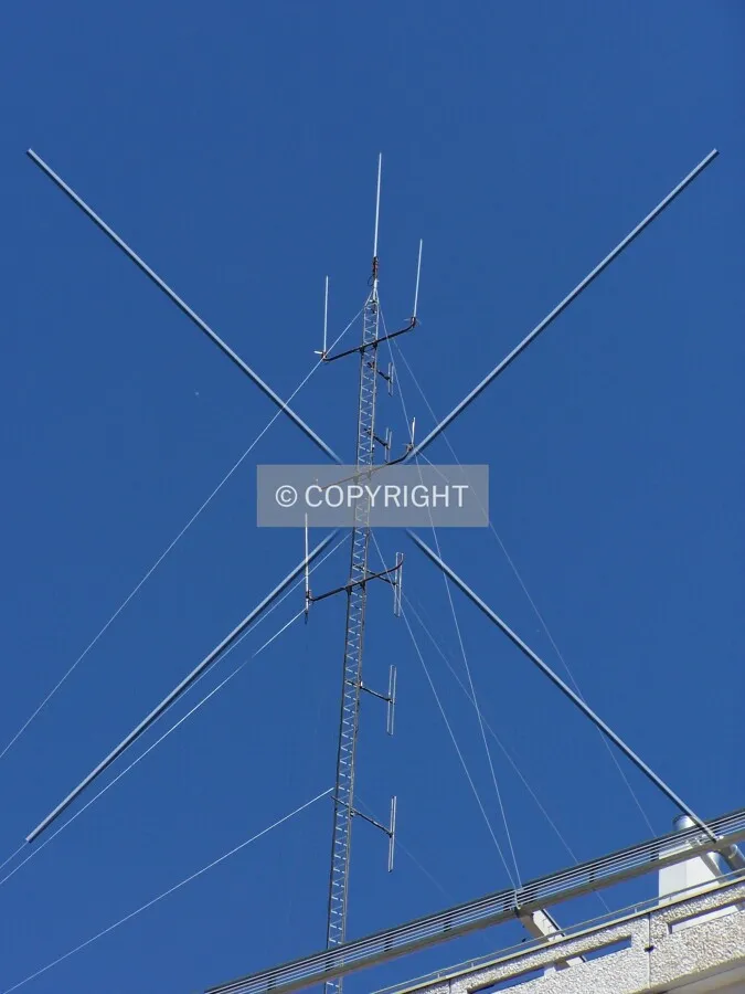 Antenne installée sur le toit