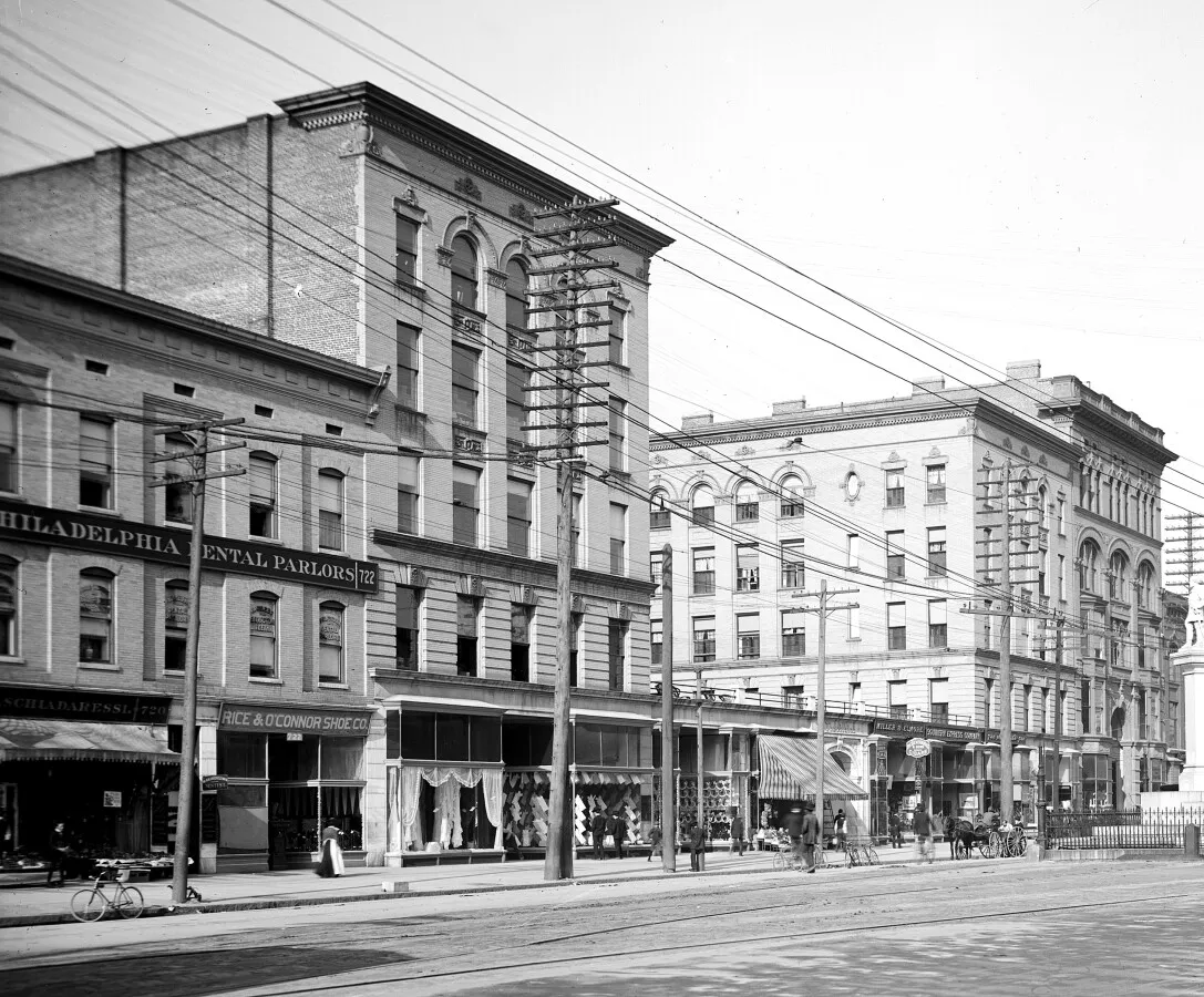View from the east