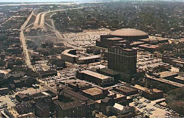 Vintage view from the northeast