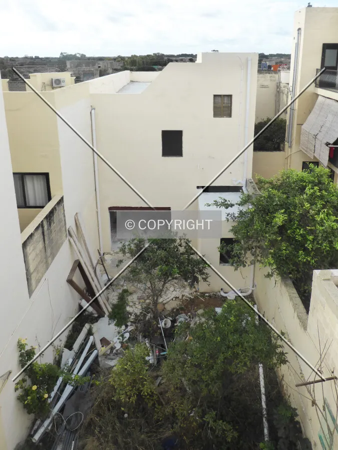 Typical maltesian architecture in Il-Gudja, Malta - where average people live