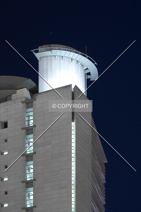 View of the northwestern corner at night