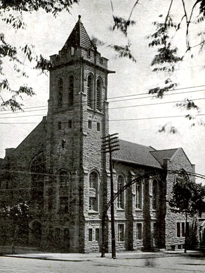 Vintage view from the southwest