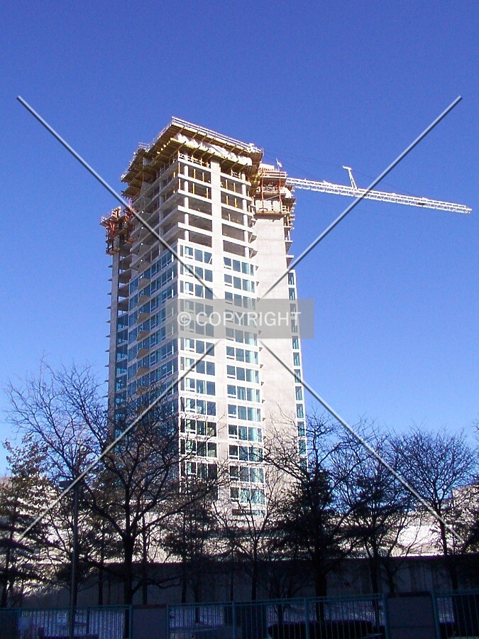 View from Oak Avenue looking east