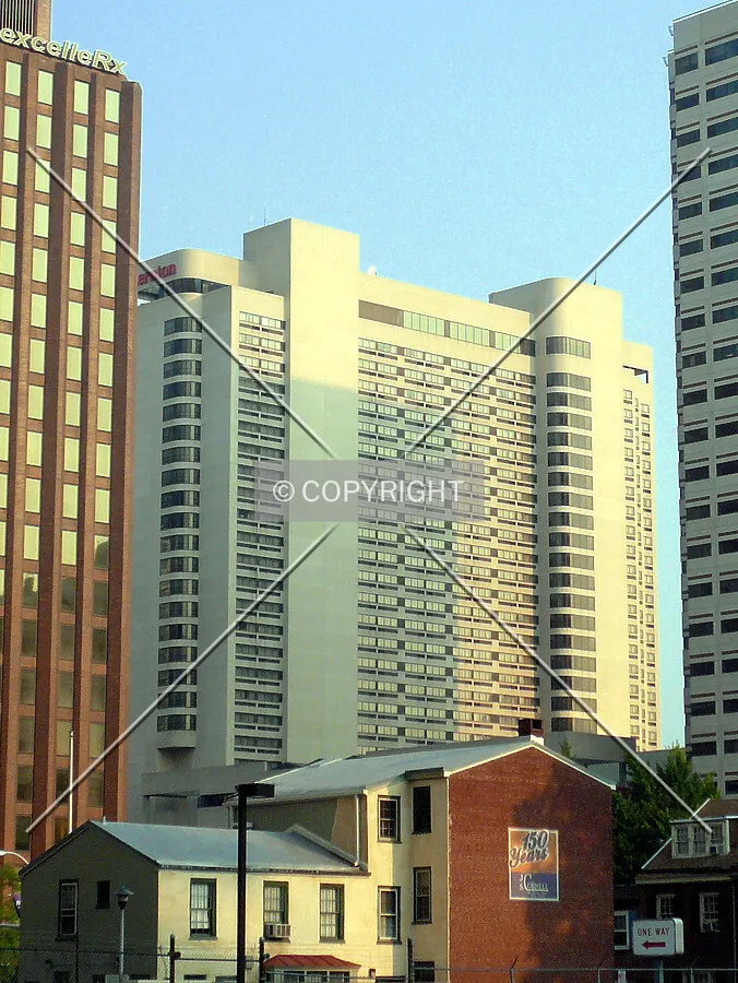 East facade at sunrise