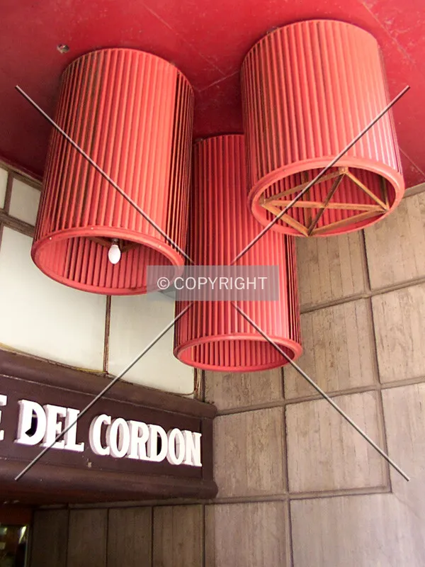 Lights over the entrance