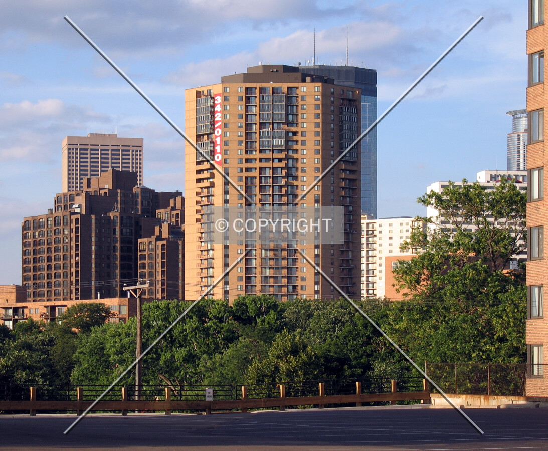 Distant view over Loring Park