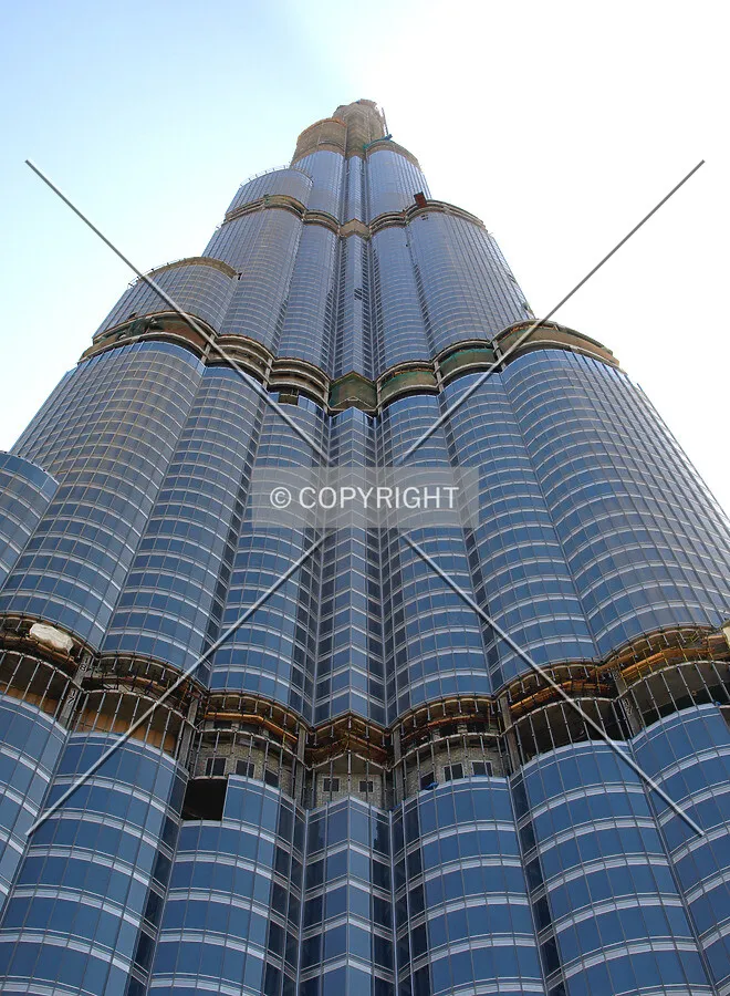Looking up from the east