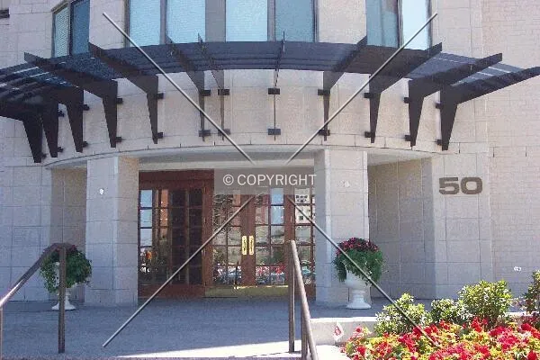 The elegant front entrance