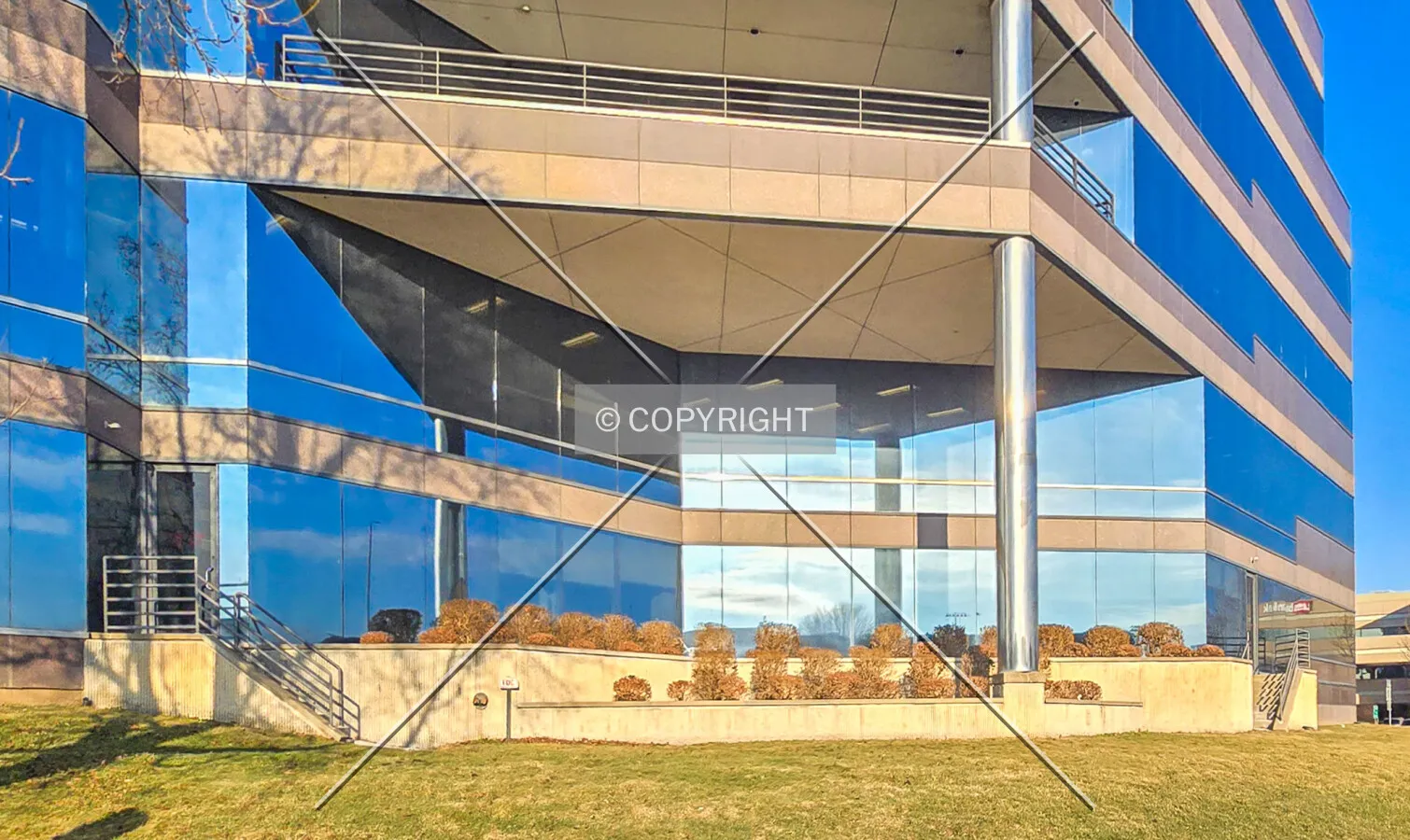 East facade, Friday, February 13, 2026