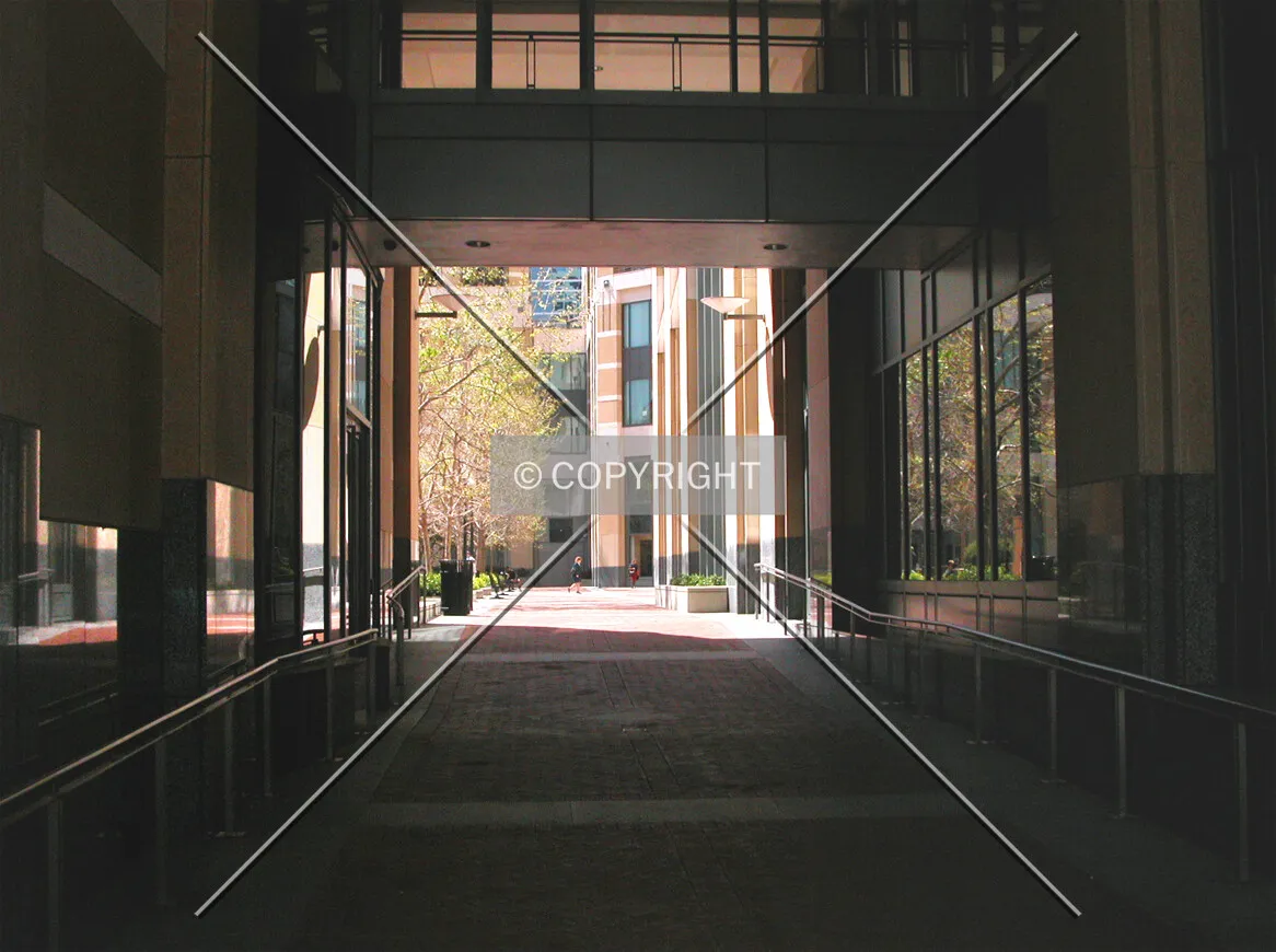 Passageway under building to main courtyard