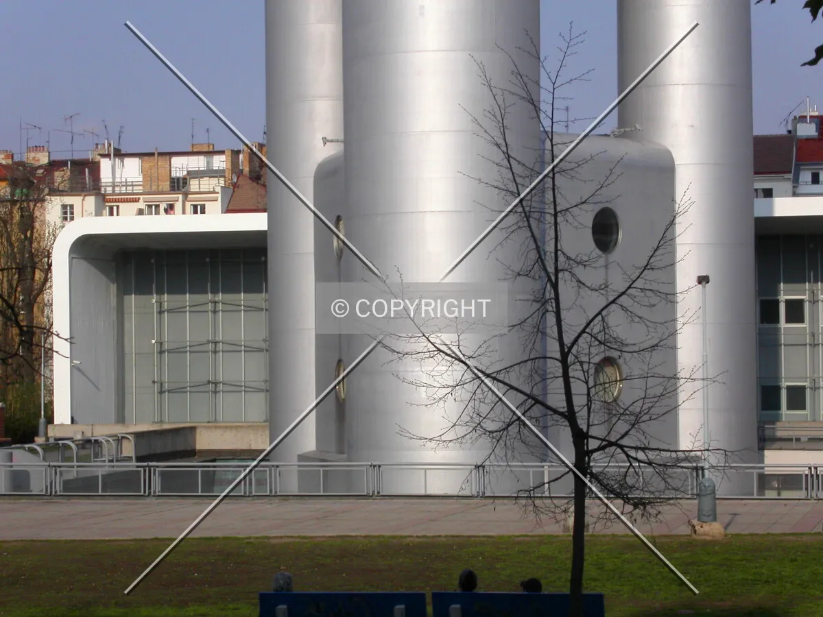 The base of the tower as seen from the west