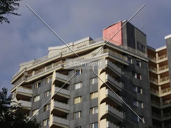 Top floors of the building