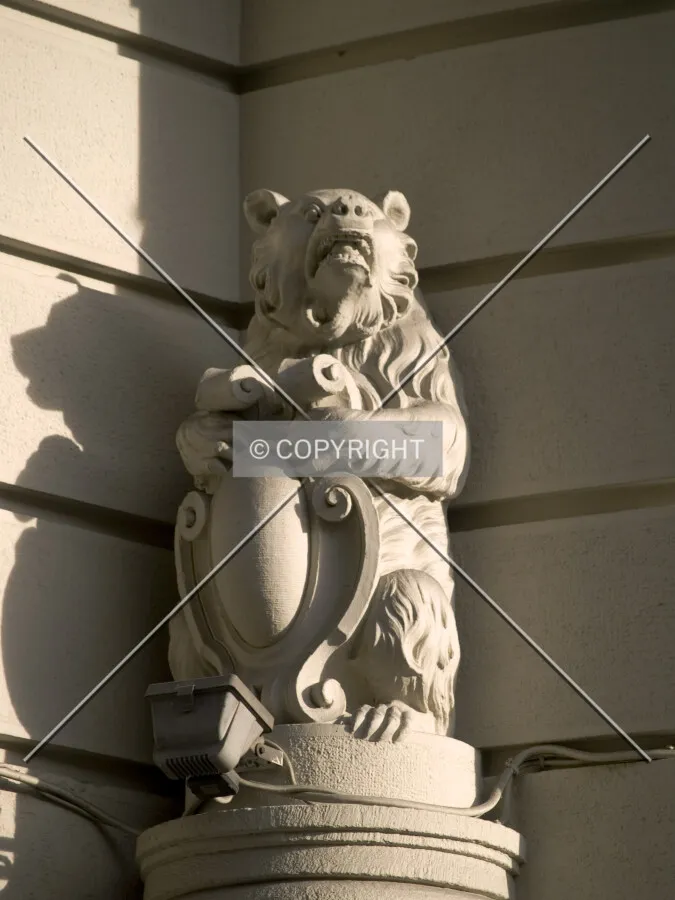 Statue on façade