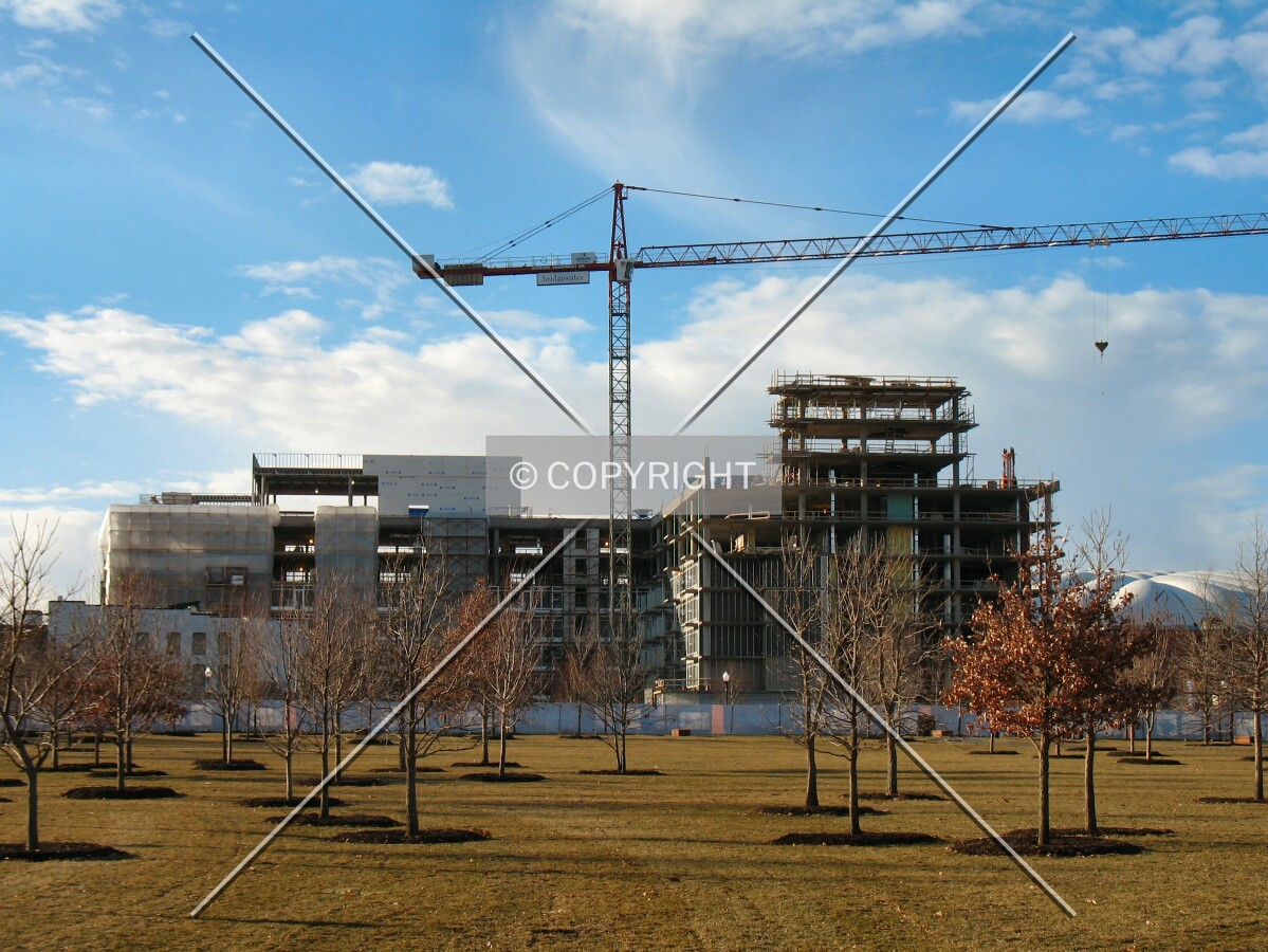View to the south across Gold Medal Park